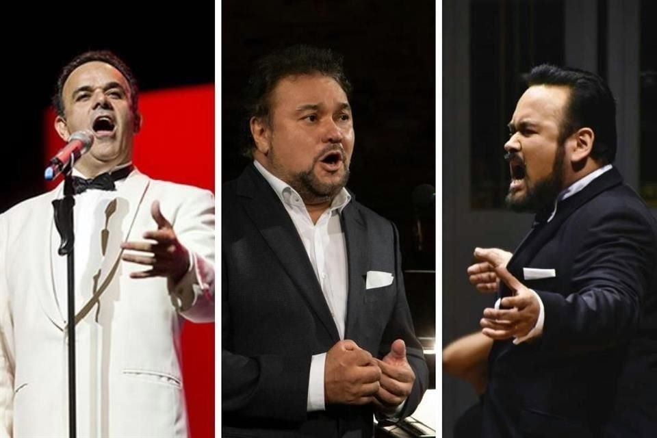 Los tenores Fernando de la Mora, Ramón Vargas y Javier Camarena estarán juntos en un concierto el 9 de septiembre en Puebla.