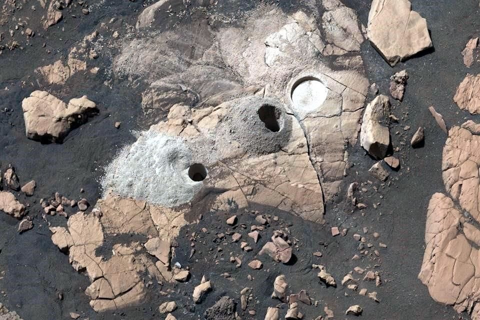 El Róver Perseverane perforó rocas en Marte que aparentemente contienen firmas biológicas.