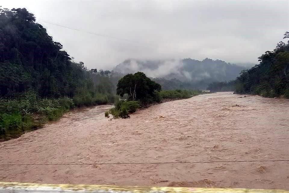 Niveles del río ubicado en Tacotalpa, Tabasco.