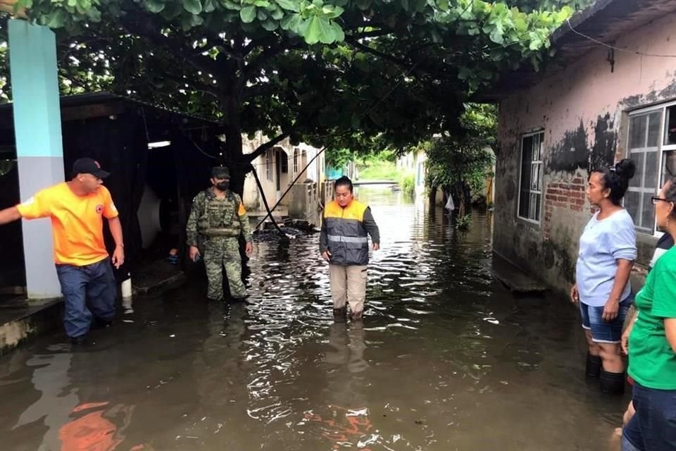 Afectaciones registradas en Alvarado, Veracruz.