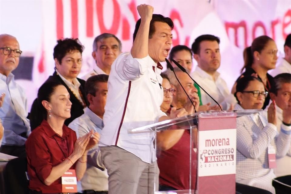 Mario Delgado en el Congreso Nacional de Morena.