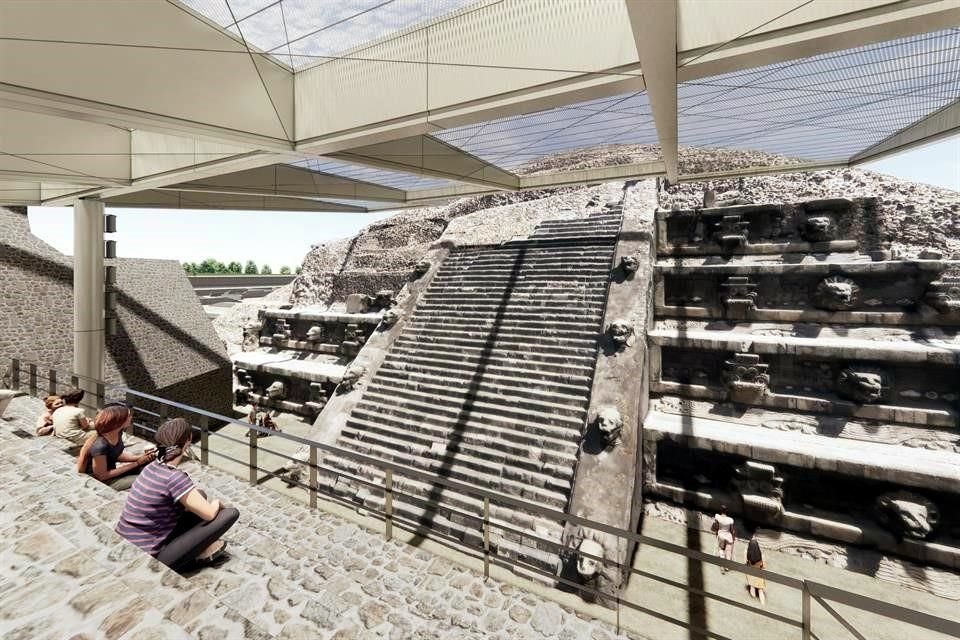 La cubierta abarca una superficie de 700 metros cuadrados y está fabricada con un material diez veces más ligero que el vidrio.