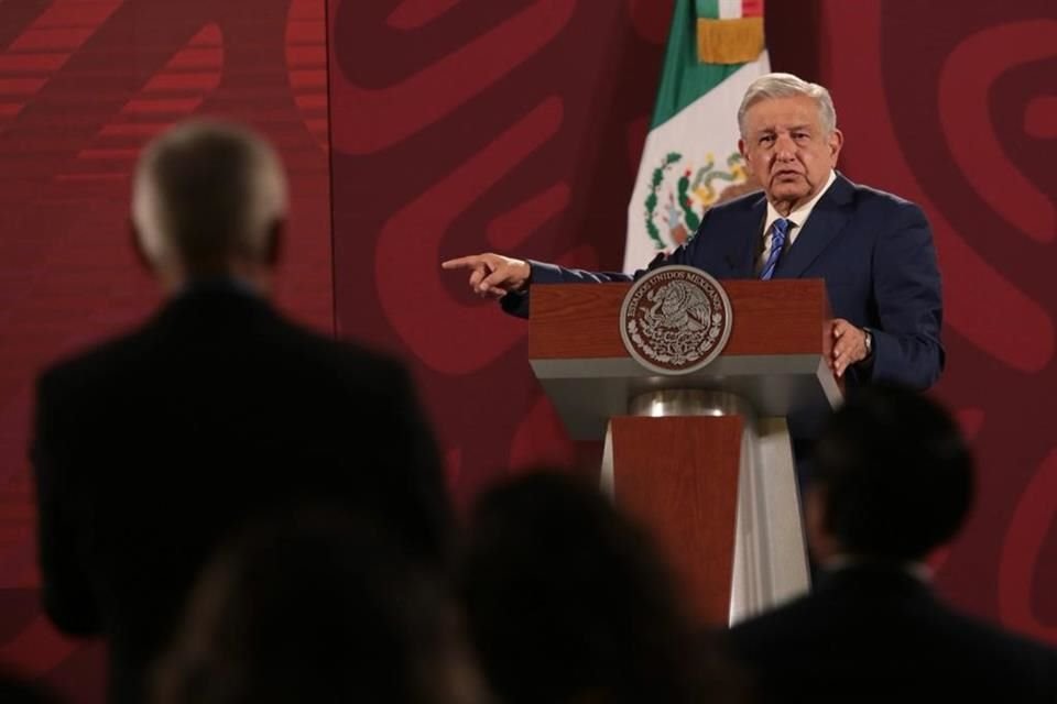 Jorge Ramos Ávalos en conferencia mañanera.