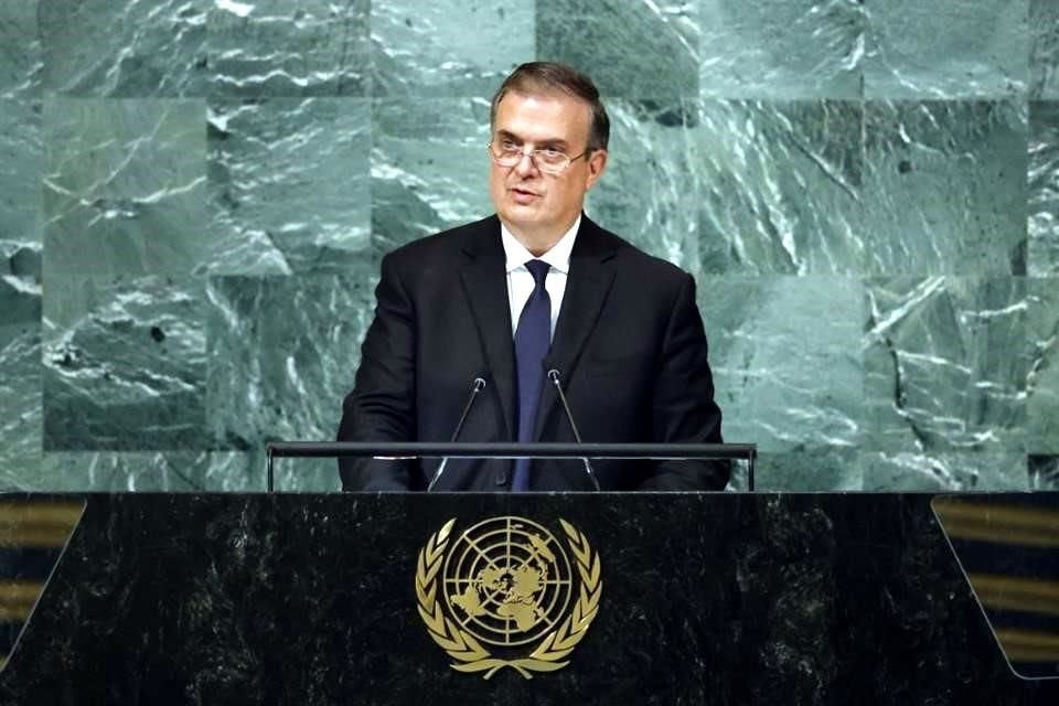 Ebrard representó a México en la Asamblea General de la ONU.