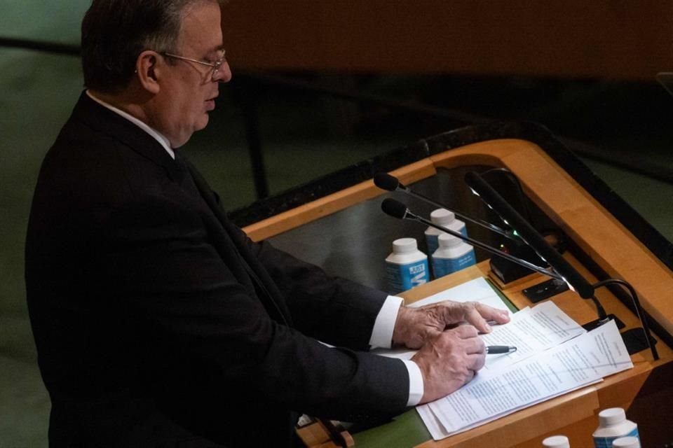 Marcelo Ebrard, Secretario de Relaciones Exteriores, ante la ONU.