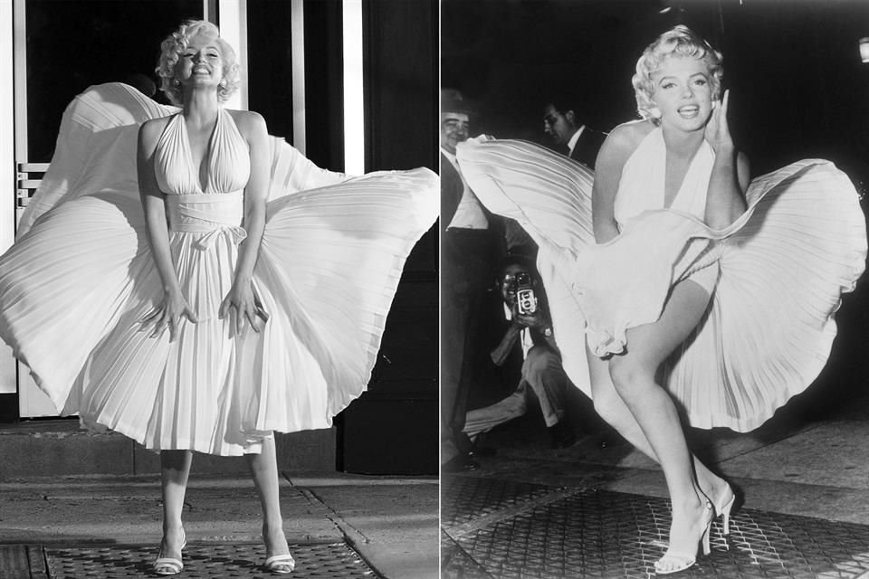 La diseñadora Jennifer Johnson se dio a la tarea de recrear los vestidos de Marilyn Monroe para Ana de Armas en 'Blonde'.