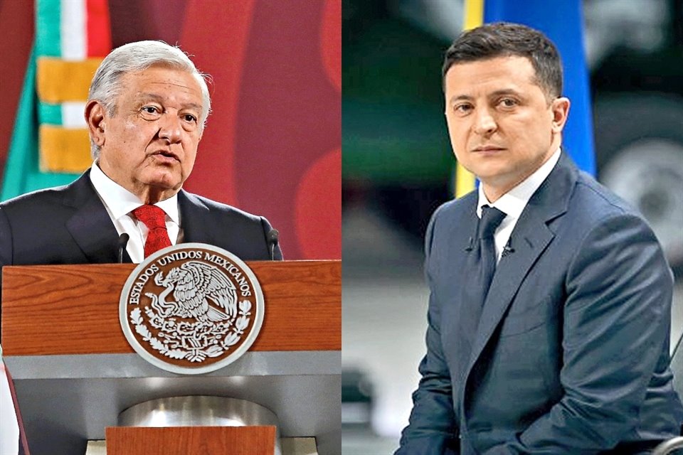 El Presidente ucraniano Volodymyr Zelensky respondió a AMLO con el ejemplo de héroes independentistas americanos en un breve discurso ante la OEA.