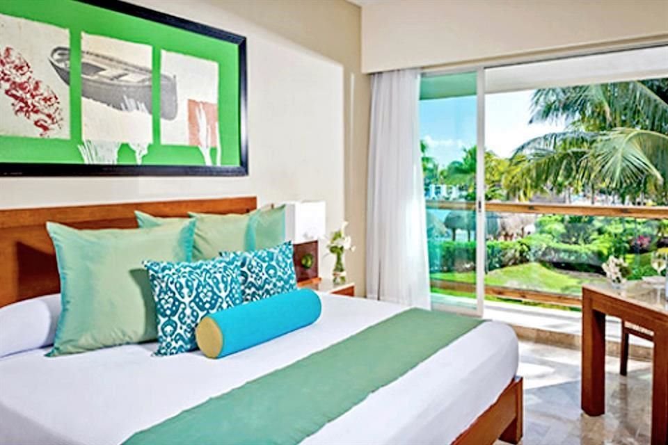 Así luce la habitación en Mayan Palace.