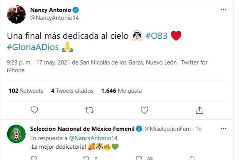 Nancy Antonio le dedicó esta Final a su ex entrenador.