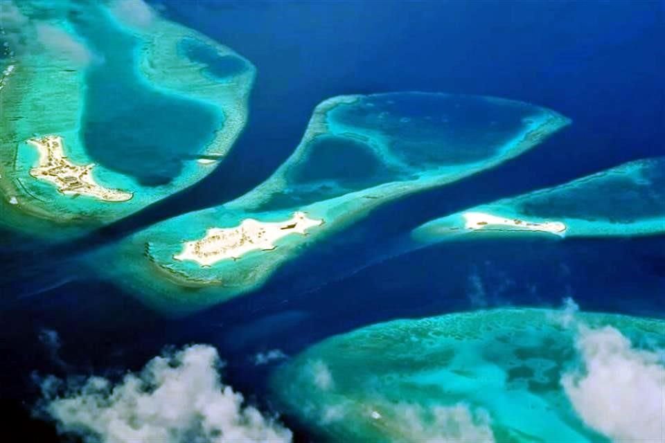Un archipiélago de las islas Maldivas.