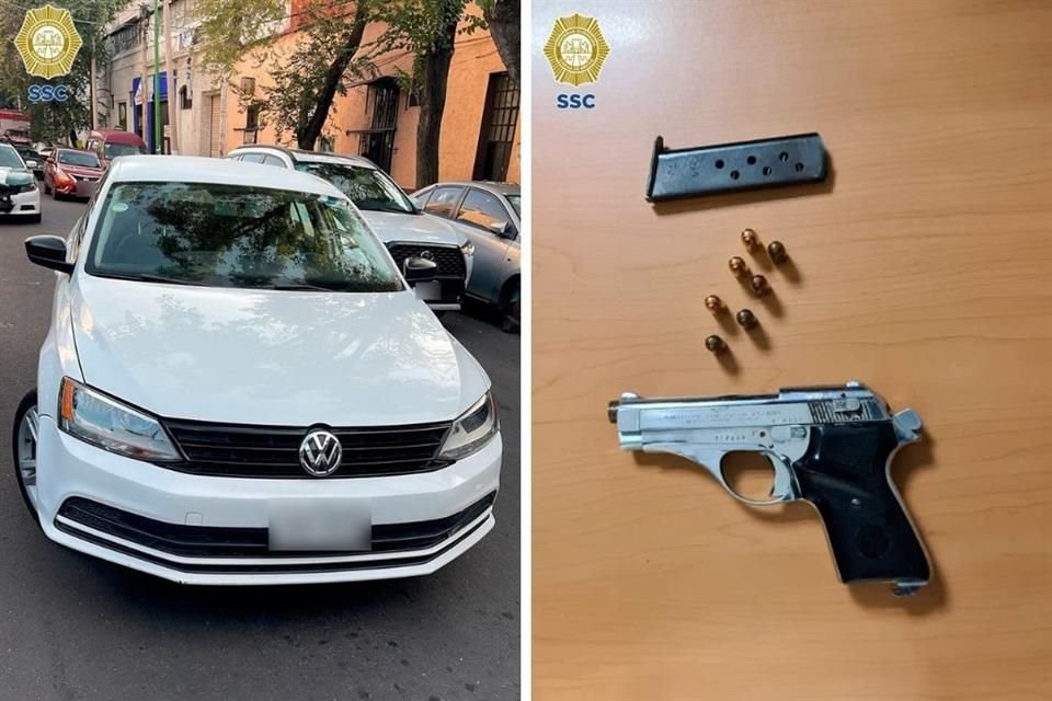 Luego de una inspección les encontraron un arma de fuego, siete cartuchos útiles y seis teléfonos móviles.