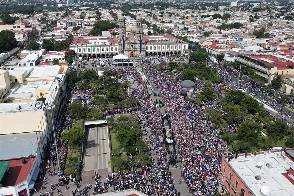 Zapopan voló drones sólo entre los Arcos de Zapopan y la Basílica, durante La Romería, para labores de vigilancia.