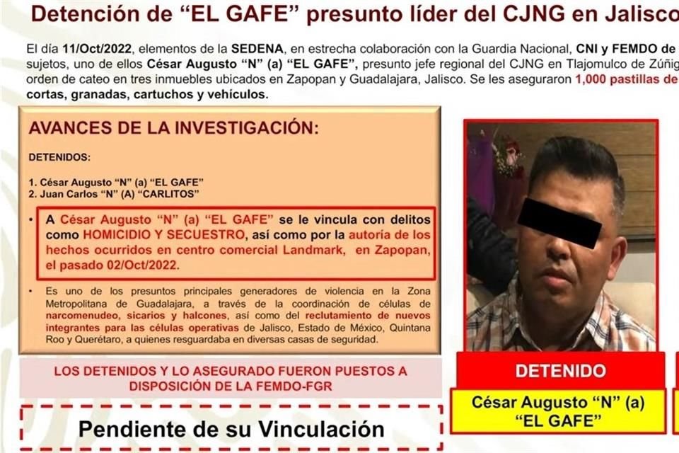 A César Augusto 'N', alias 'El Gafe', ninguna autoridad estatal lo buscaba.