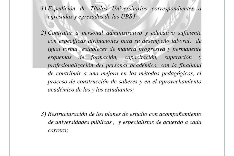 Red de estudiantes y egresados de Universidades del Bienestar acusaron deficiencias.