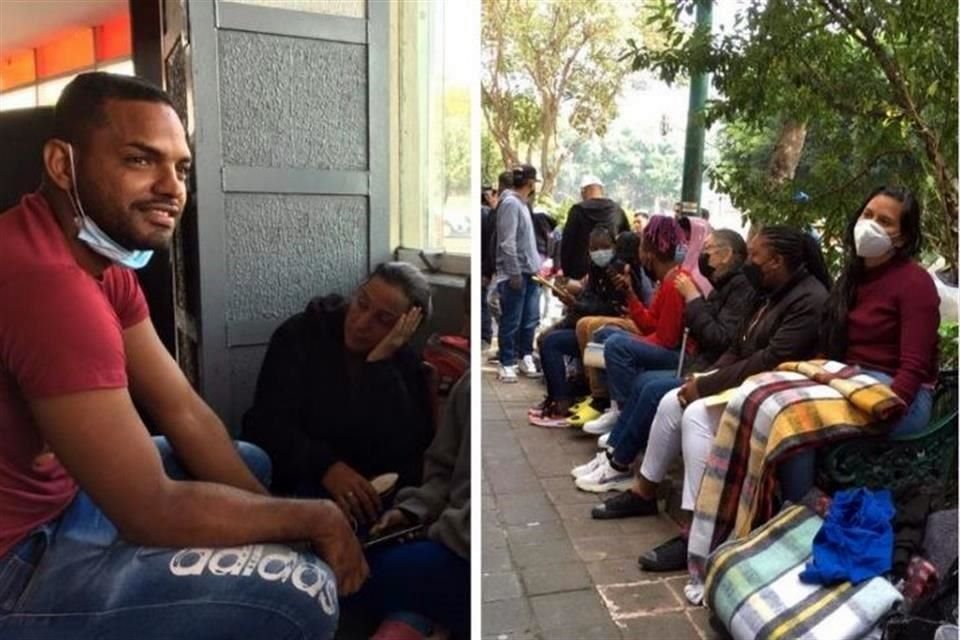 Grupos de venezolanos esperan en terminales de autobuses y en calles de CDMX alguna información migratoria para cruzar a Estados Unidos.