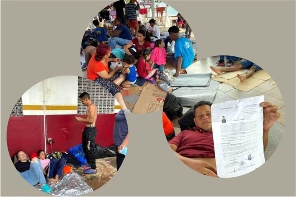 El grupo de venezolanos se encuentra en Tapachula, Chiapas, a la espera de información para saber cómo entrar legalmente a Estados Unidos.