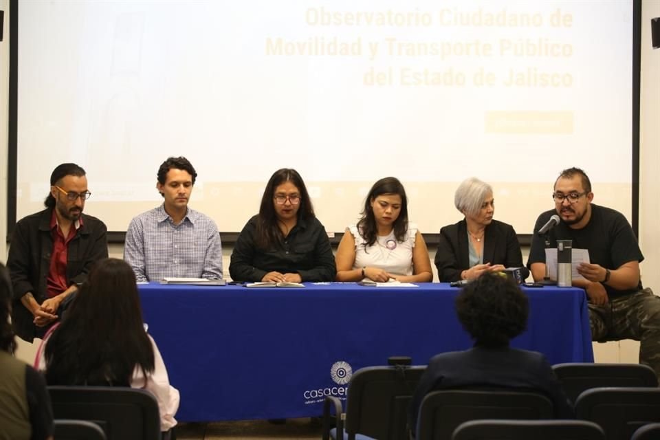 Integrantes del Observatorio Ciudadano de Movilidad y Transporte del Estado.