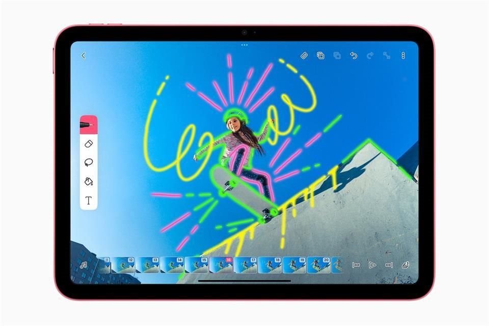 Con el Apple Pencil se pueden hacer dibujos sobre videos en 4K.