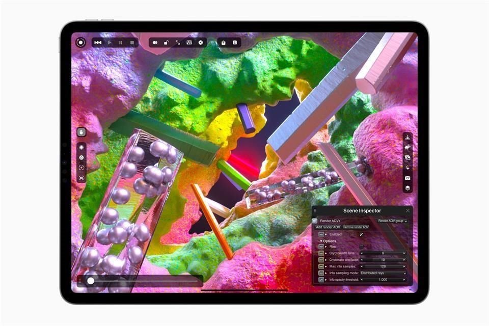 El iPad Pro cuenta con antalla Liquid Retina XDR de 12.9 pulgadas.