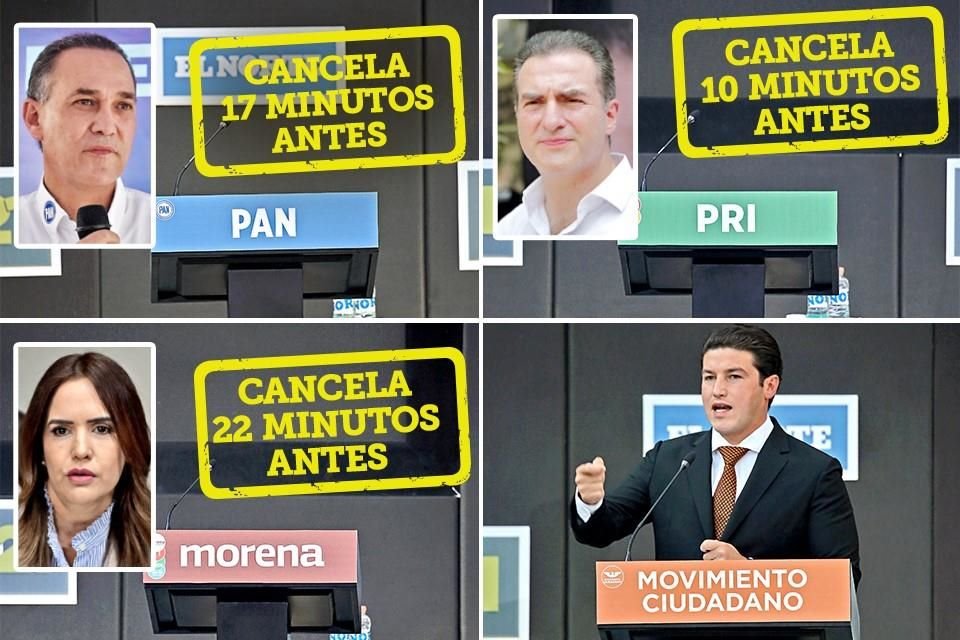 Candidatos de Morena, PRI y PAN a la Gubernatura de NL se aliaron para boicotear ejercicio democrático realizado por Grupo Reforma.