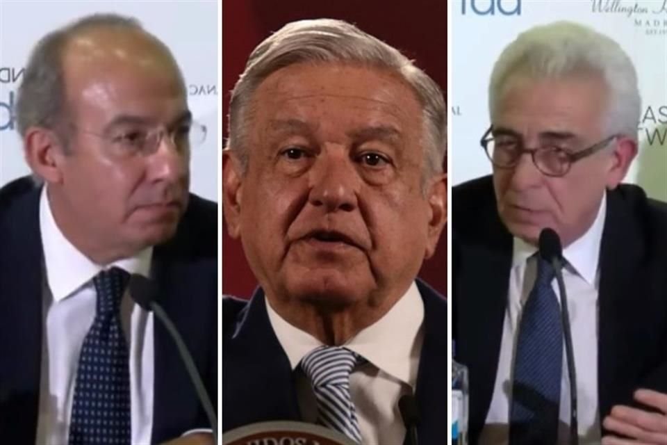 Felipe Calderón y Ernesto Zedillo criticaron en España el Gobierno del Presidente Andrés Manuel López Obrador.