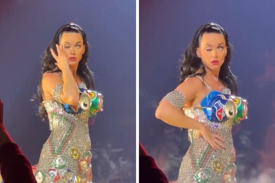 Tras viralizarse en redes, Katy Perry informó que su tic en el párpado fue un truco para anunciar sus próximas presentaciones en Las Vegas.