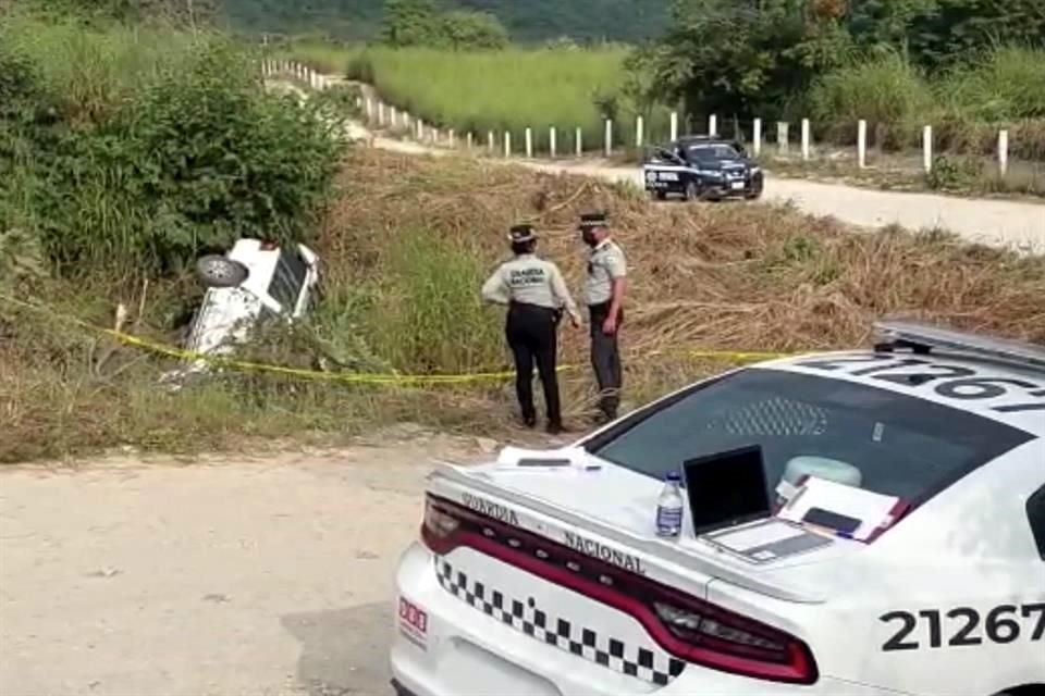 Al lugar arribó la Guardia Nacional para realizar el acordonamiento de la zona.
