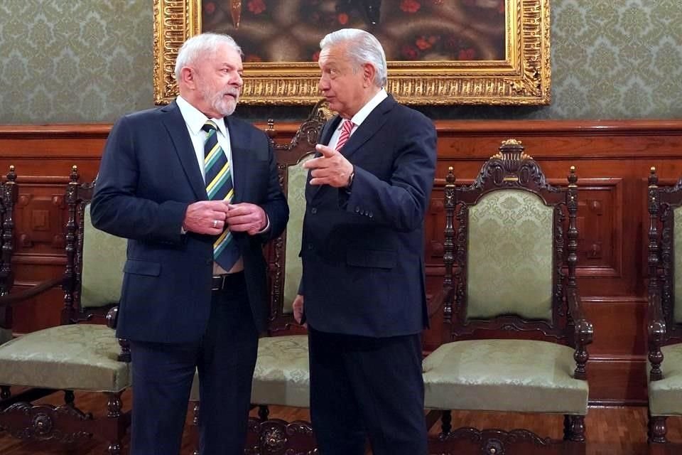 Lula da Silva en una visita al Presidente mexicano Andrés Manuel López Obrador.