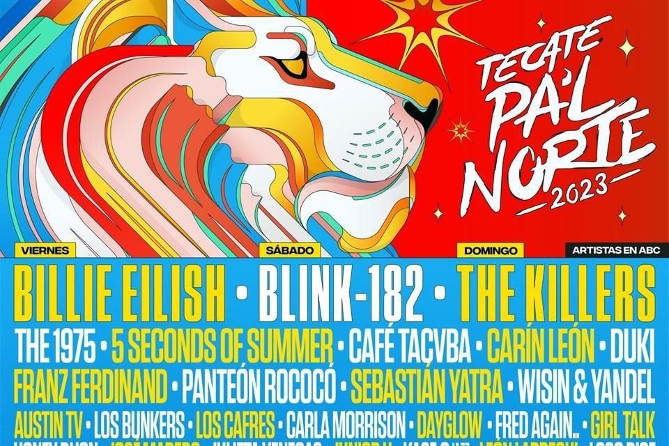 Billie Eilish, Blink 182 y The Killers encabezan la edición 2023 de Pa'l Norte que este jueves confirmó su line up.