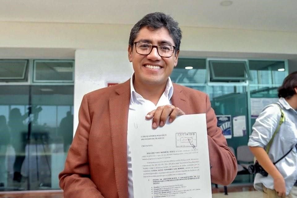 Saúl Monreal, el Alcalde de Fresnillo, Zacatecas denunció ante la Fiscalíaa a la Gobernadora de Campeche, Layda Sansores por alterar la canción de 'La Marcha de Zacatecas', lo que dijo, es un delito