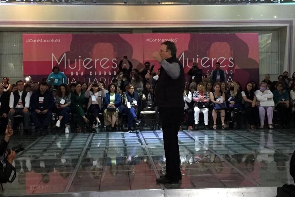 Canciller Ebrard negó que el evento sea el inicio de una pre campaña rumbo al 2024.