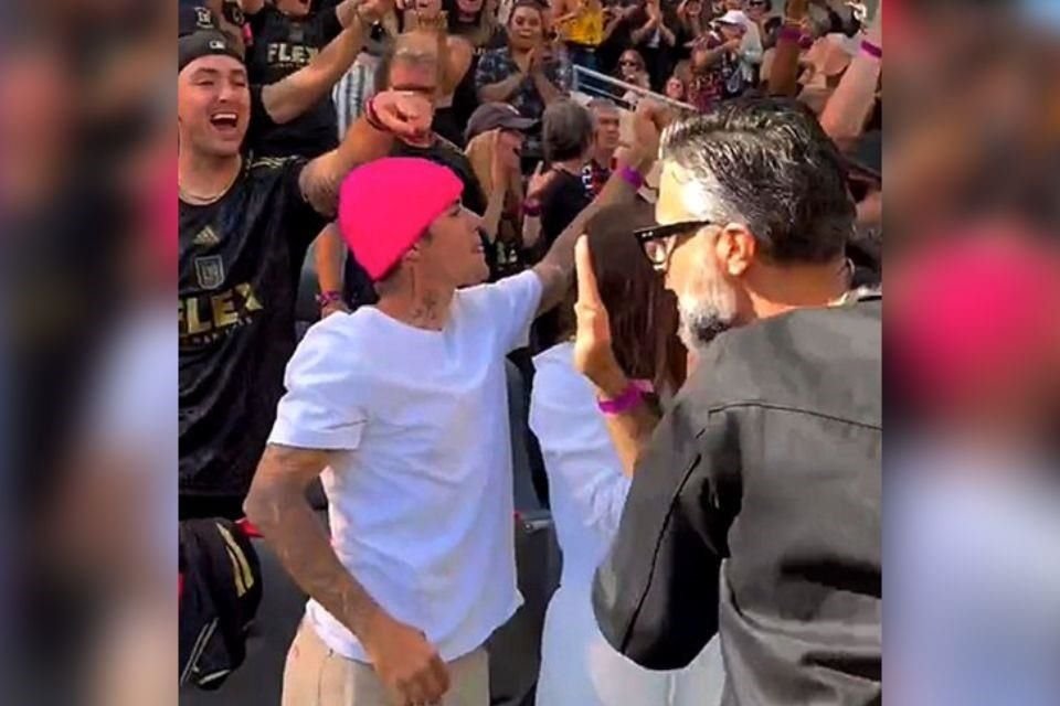 Justin Bieber y Jaime Camil celebraron el triunfo de LAFC en la final de la MLS; el cantante también reclamó una falta sobre Carlos Vela.