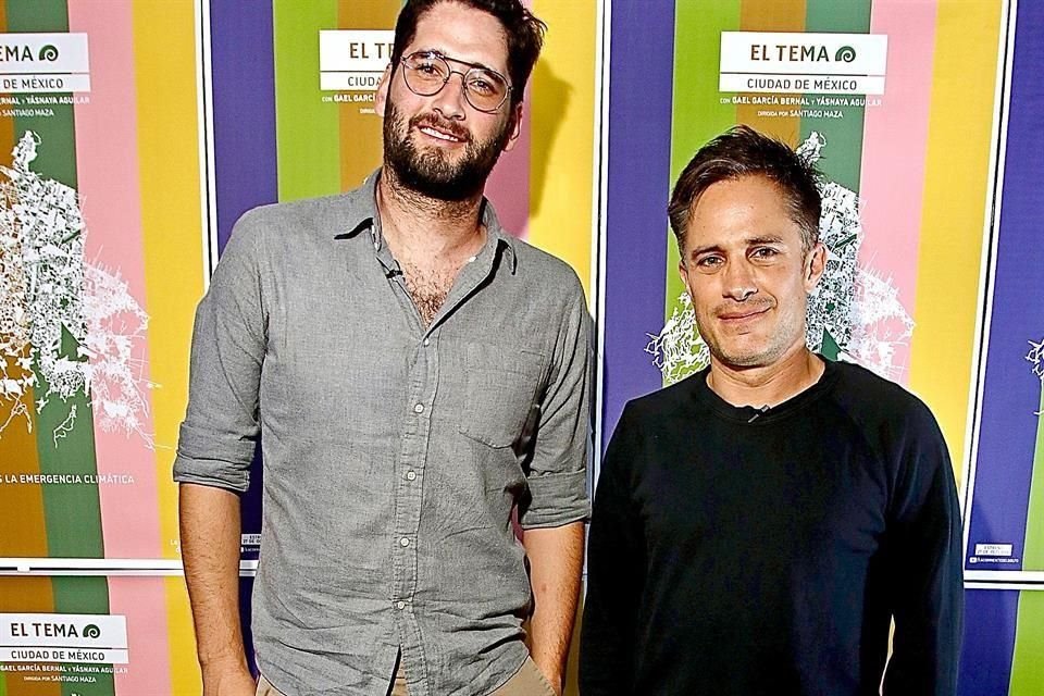 Pablo Montaño y Gael García presentaron hace unos días una serie de documentales sobre el medio ambiente en la CDMX.