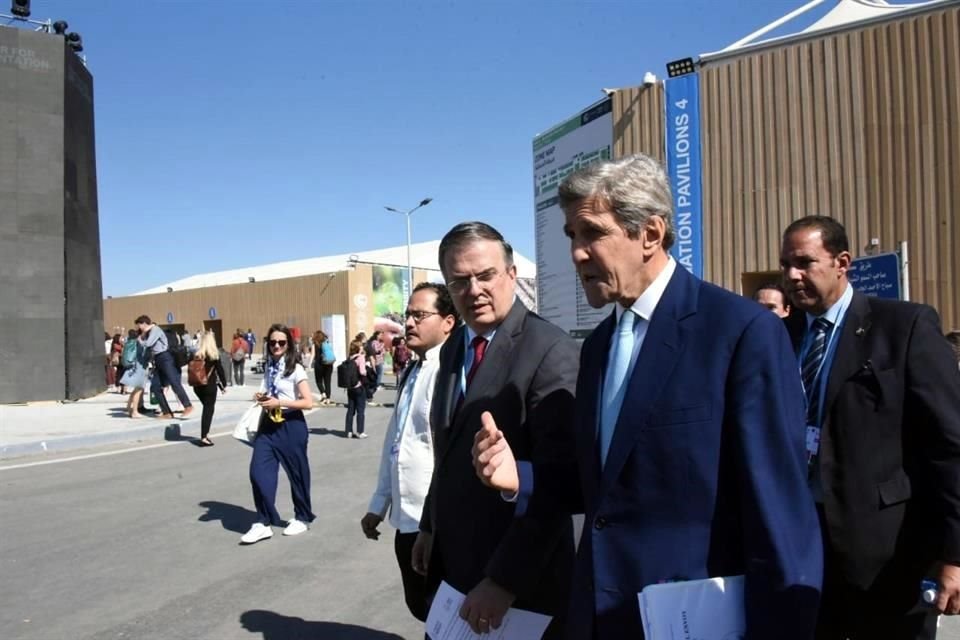 El Canciller mexicano y enviado para el clima de Estados Unidos en Egipto.