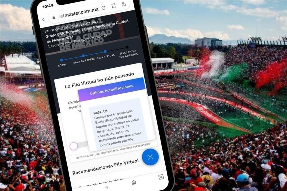 En Twitter hubo muchos reclamos porque el sistema de boletos no permitió vender entradas para el Gran Premio de México 2023.