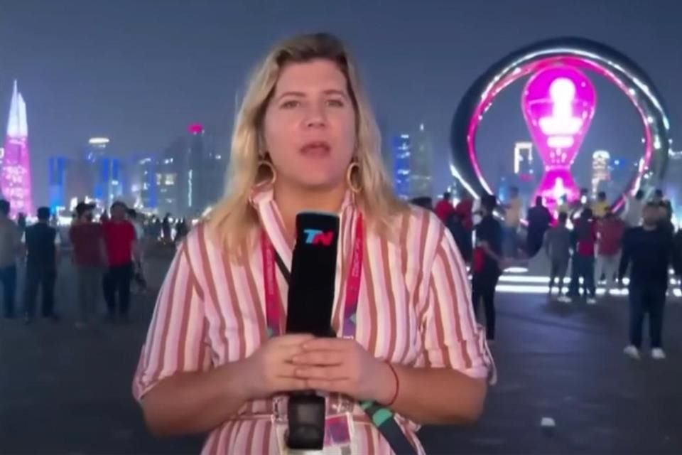 La periodista Dominique Metzger sufrió un robo en Qatar durante transmisión; tras realizar su denuncia, le dieron a elegir castigo a ladrón.