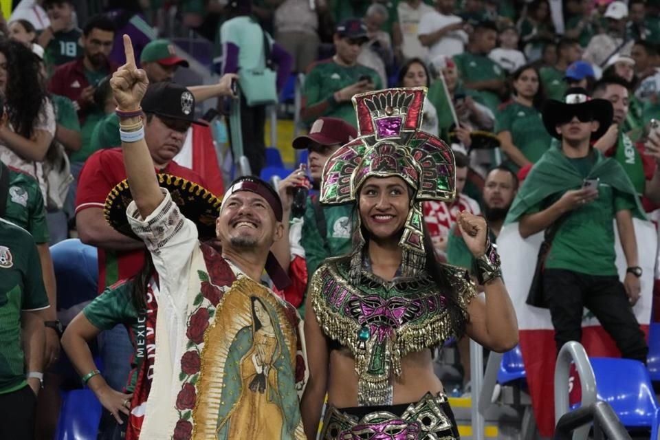 Looks prehispánicos y hasta con la imagen de la Virgen de Guadalupe se hicieron presentes en el Mundial de Qatar.