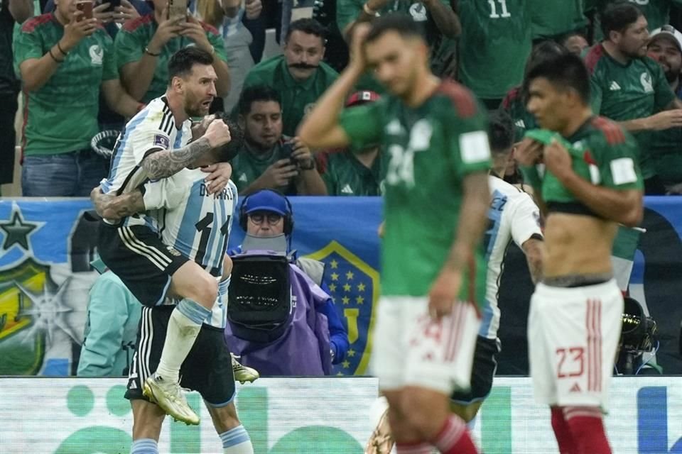 Lionel Messi marcó el gol del triunfo ante México.