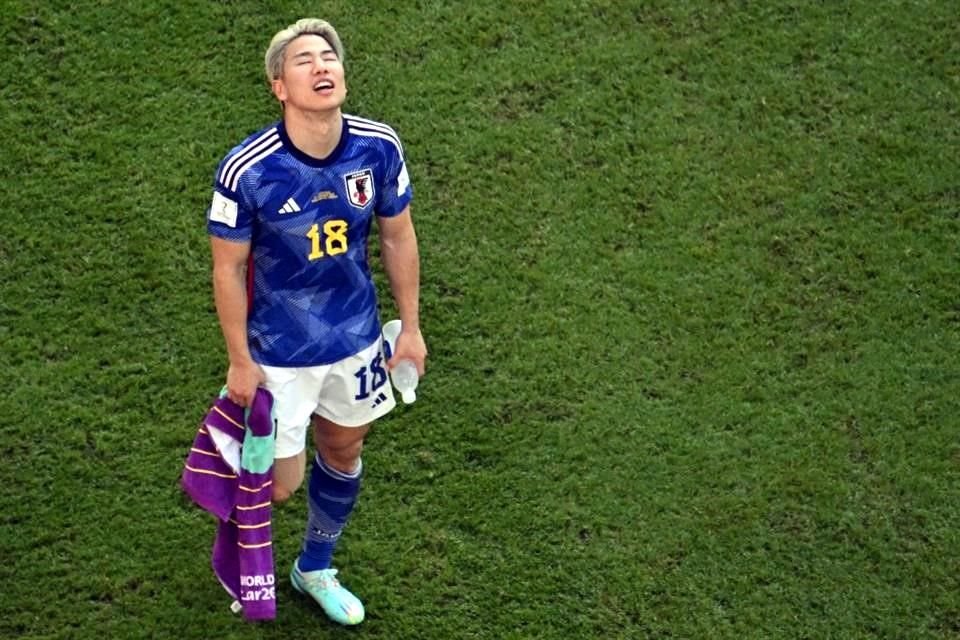 El japonés Takuma Asano lamenta el resultado obtenido contra los Ticos.