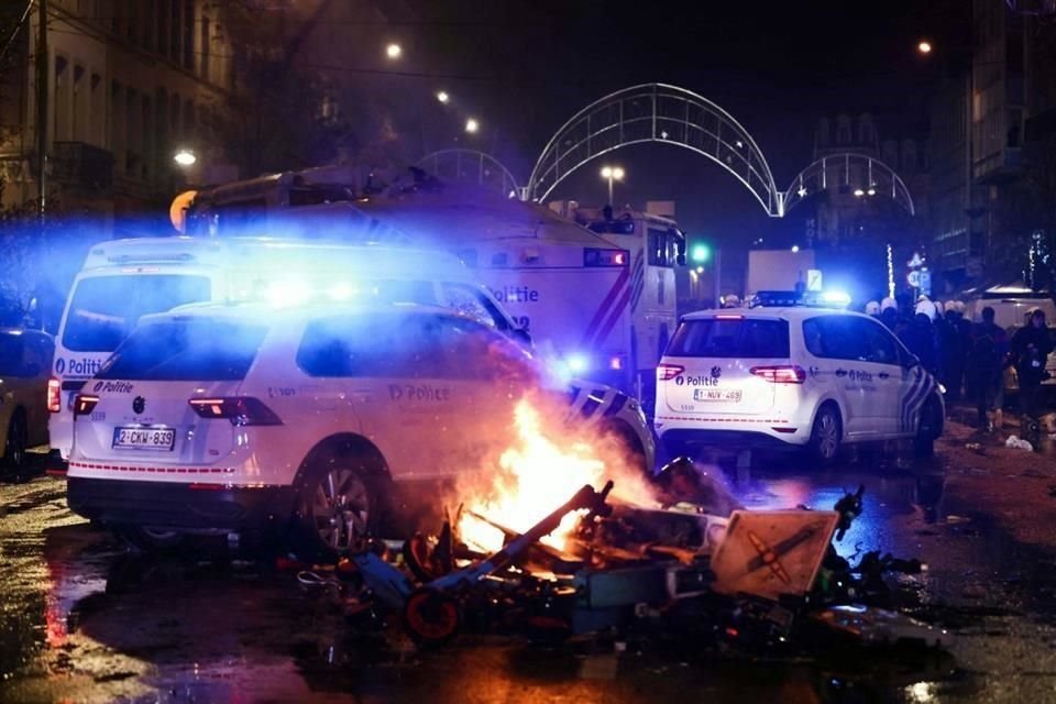 Los disturbios en Bruselas se dieron tras la derrota de Bélgica en el Mundial.