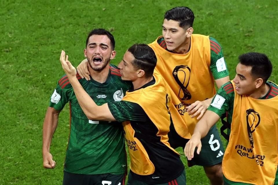 Luis Chávez marcó uno de los goles de México ante Arabia.