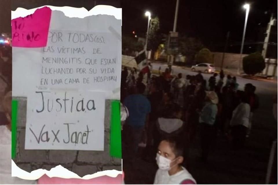 Familiares de personas que murieron por meningitis aséptica en Durango protestaron para exigir justicia.