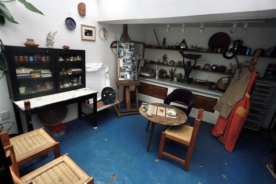 En Chihuahua 194, Carrington creó más del 90 ciento de su producción plástica. Todo continúa dispuesto como ella lo dejó.