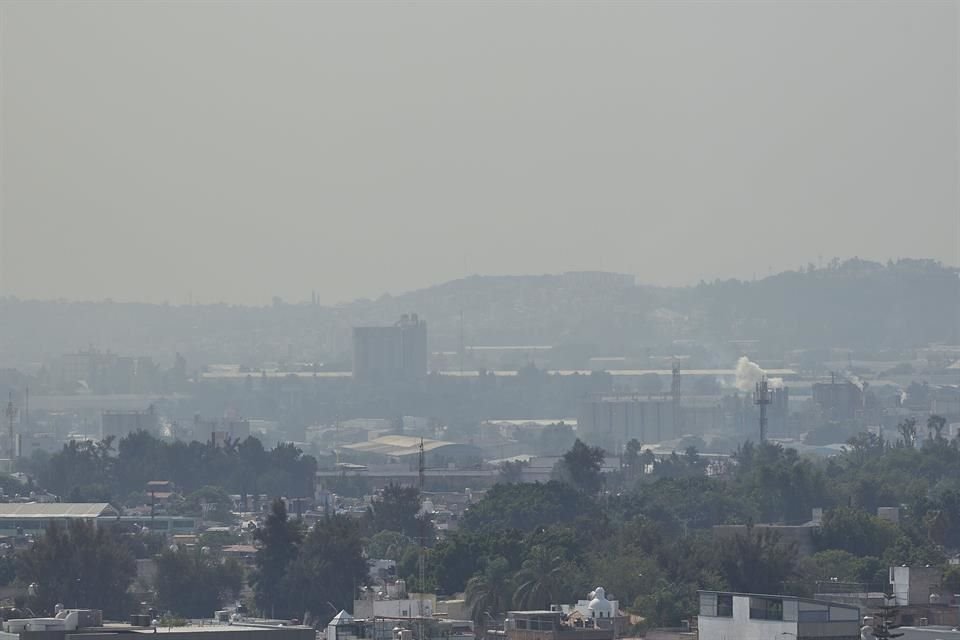 Los Índice Metropolitano de la Calidad del Aire (Imeca) de varios puntos de Guadalajara rondan entre los 121 y los 145.