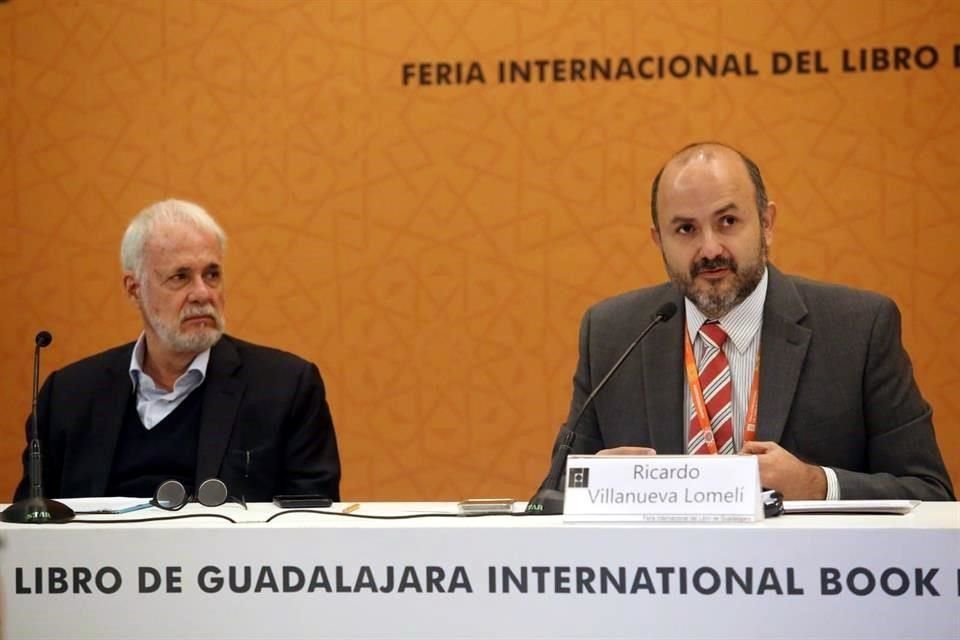 El Presidente de la FIL, Raúl Padilla López, y el Rector de la Universidad de Guadalajara, Ricardo Villanueva Lomelí.