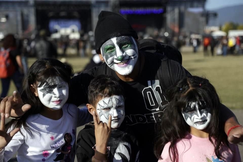 Con estos maquillajes se notaba a quiénes habían ido a ver los fans del Hell & Heaven este domingo.