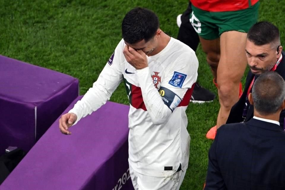 Cristiano no pudo contener las lágrimas en la que fue su última Copa del Mundo.