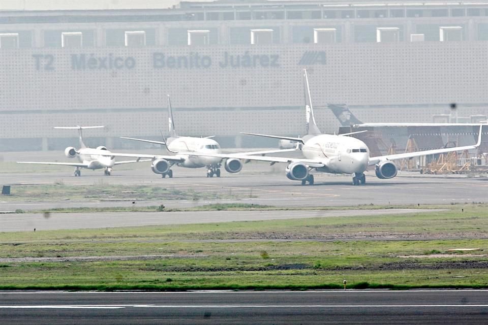 Previo a la pandemia, el AICM operó por encima de los 61 vuelos por hora. 