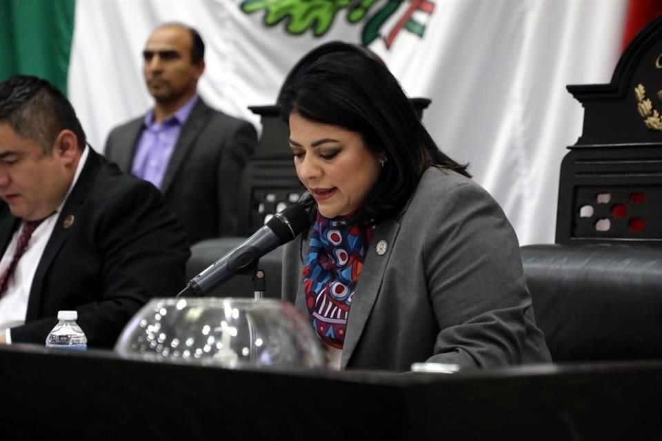 Úrsula Patricia Salazar Mojica, líder del Congreso de Tamaulipas y sobrina del Presidente López Obrador.