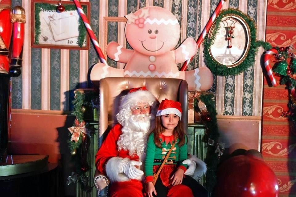 La foto con Santa Clos fue de las atracciones más concurridas.